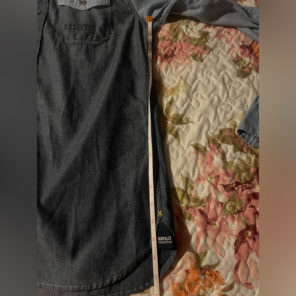 Men’s Buffalo David Britton Indigo Combo Button Down Shirt - Picture 7 of 10